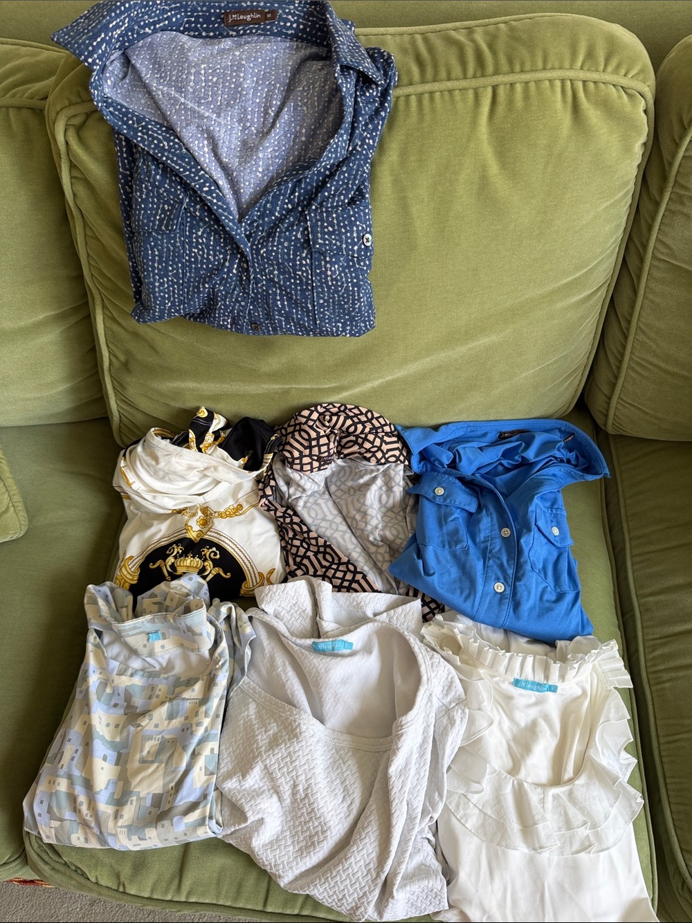 🗽8 J. McLaughlin Bundle (6 long sleeves, 1 tank, 1 pant)